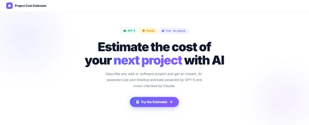 Project Cost Estimator